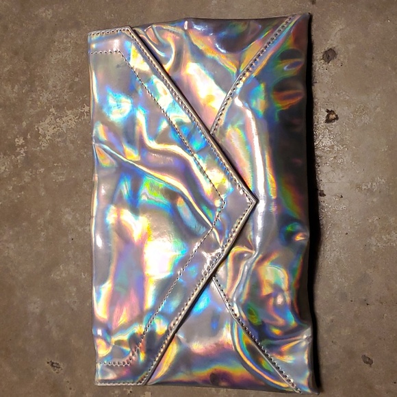 Iridescent clutch with strap - Picture 1 of 3
